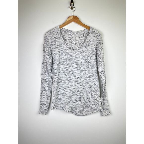 Lululemon Spacedye Black/White Long Sleeve Shirt - Size S, see measurements - Picture 1 of 5